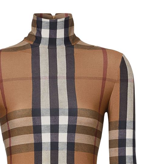 burberry turtleneck women's|Burberry vintage check turtleneck top.